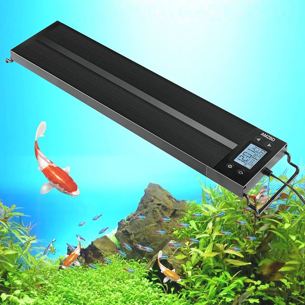 Fish tank lights showcasing different aquarium lighting options